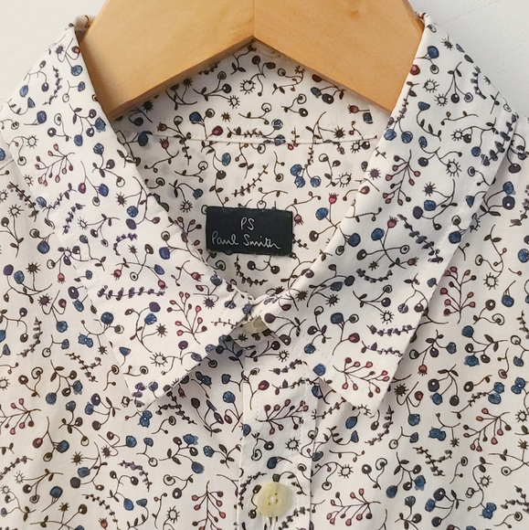 Paul Smith Floral/Berry Print Shirt (small) - Picture 2 of 4
